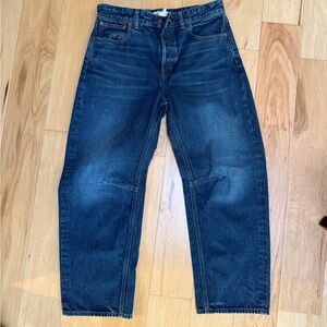 Madewell The Darted Barrel-Leg Jeans